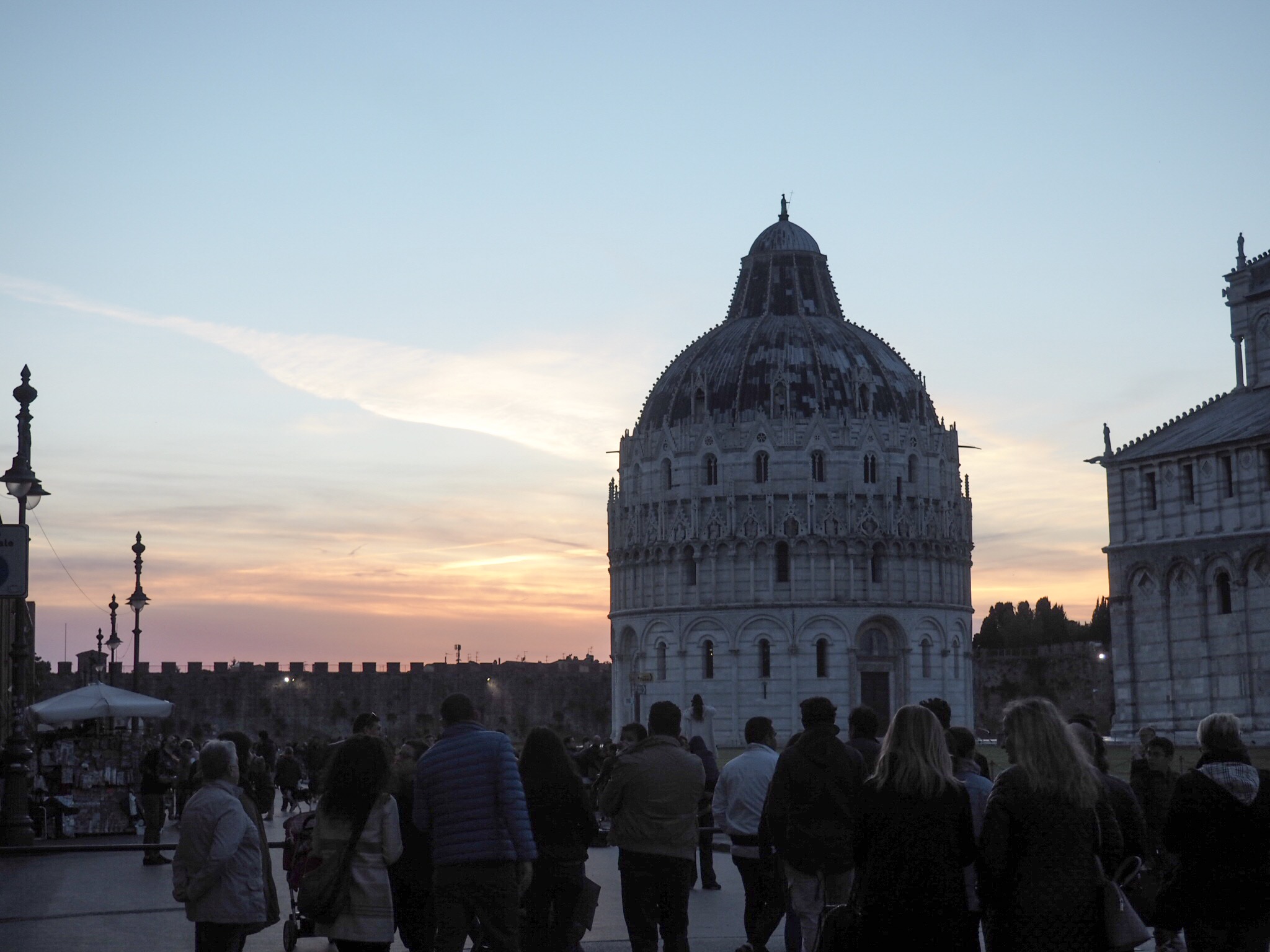 Pisa in the sunset