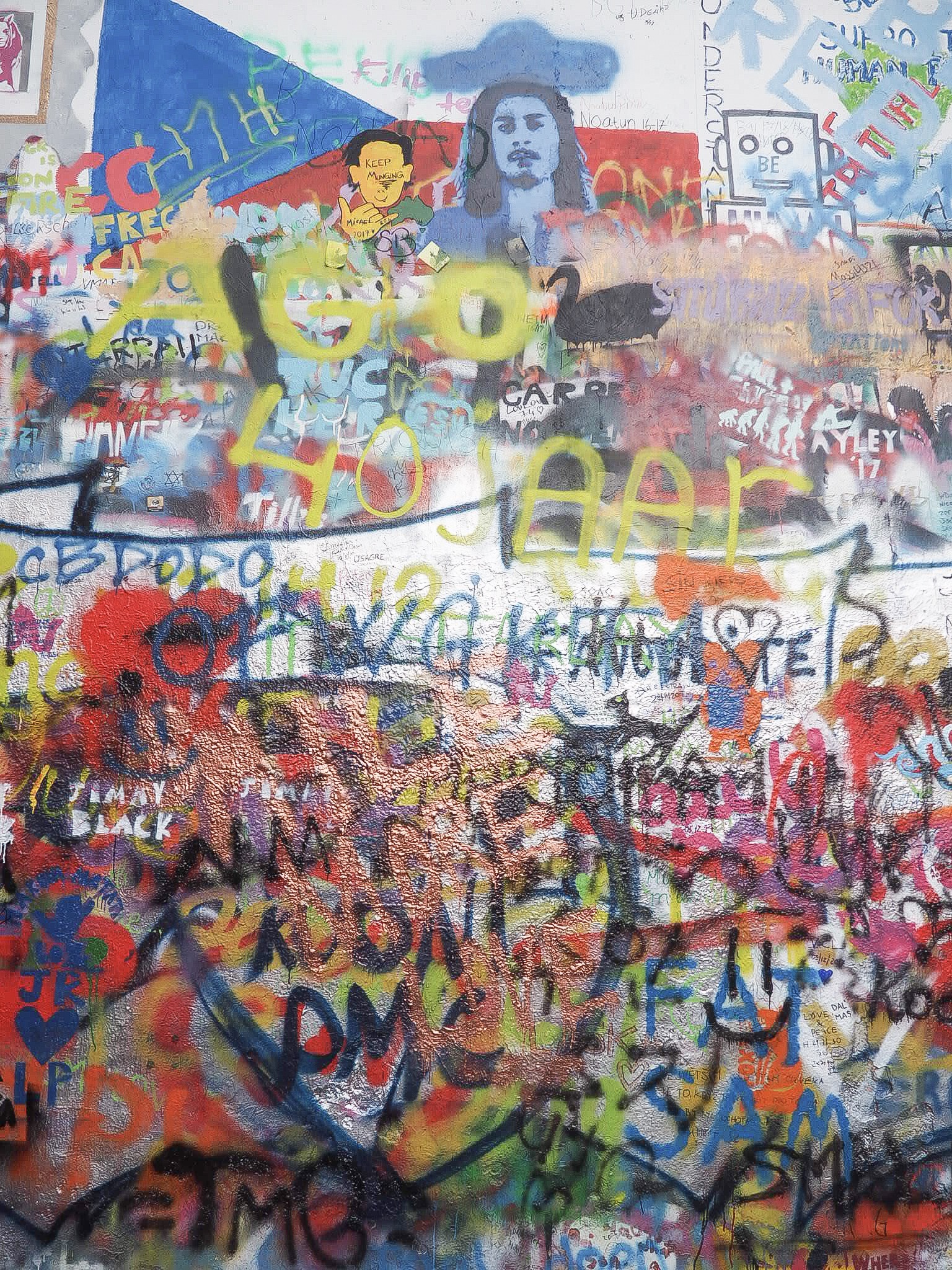 John Lennon wall Prague