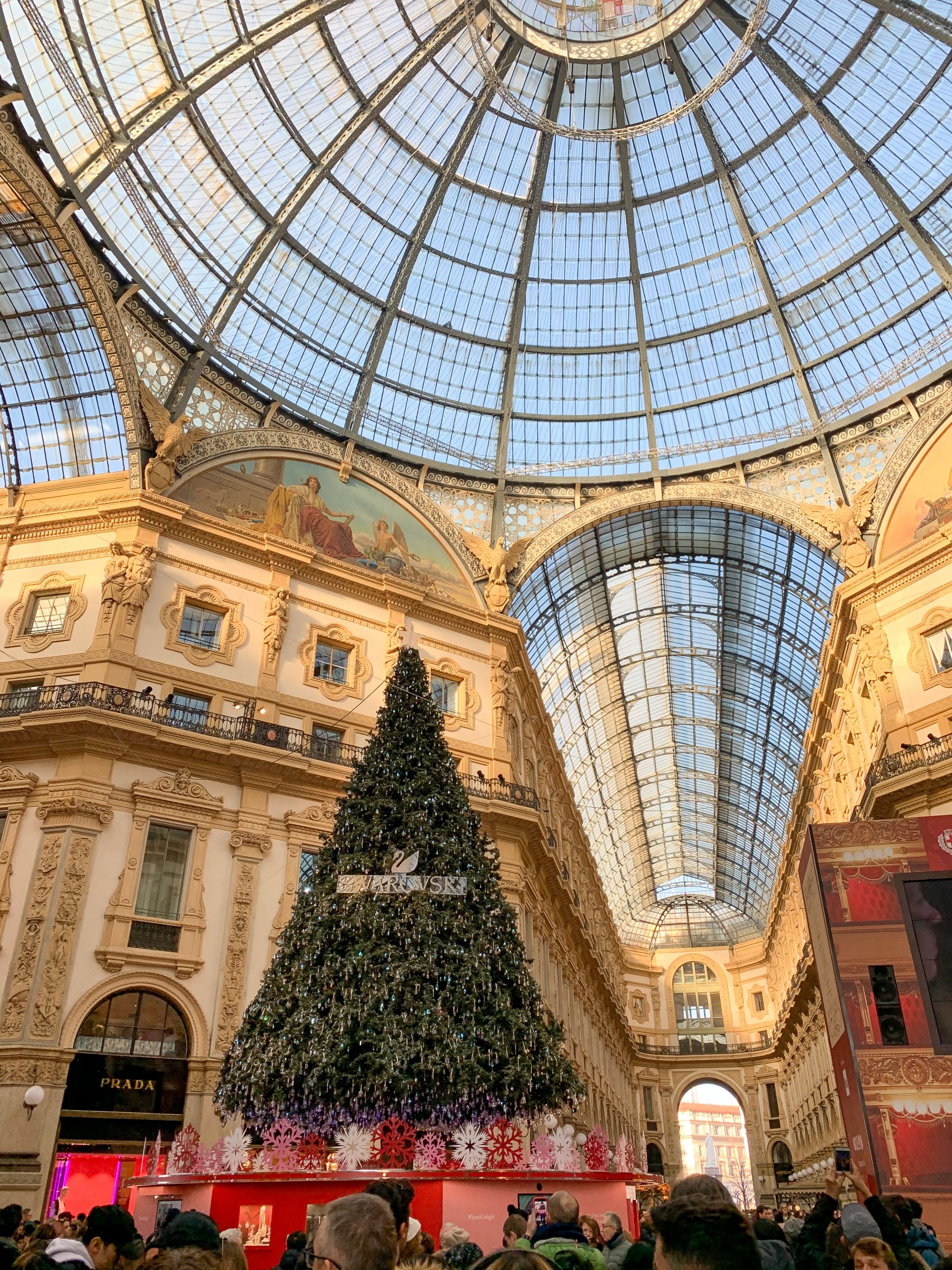Milan shopping center Christmas time